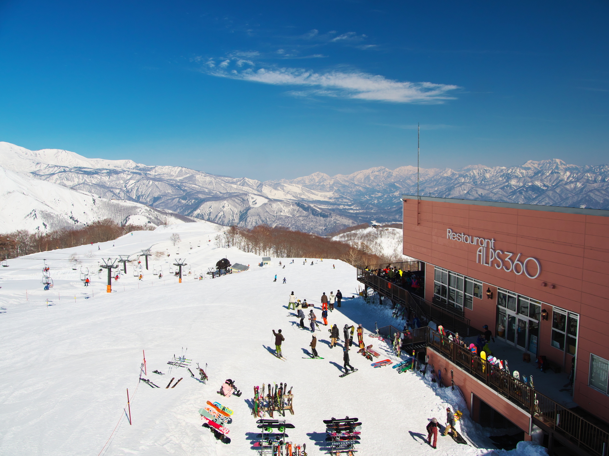 北阿尔卑斯与白马的滑雪场